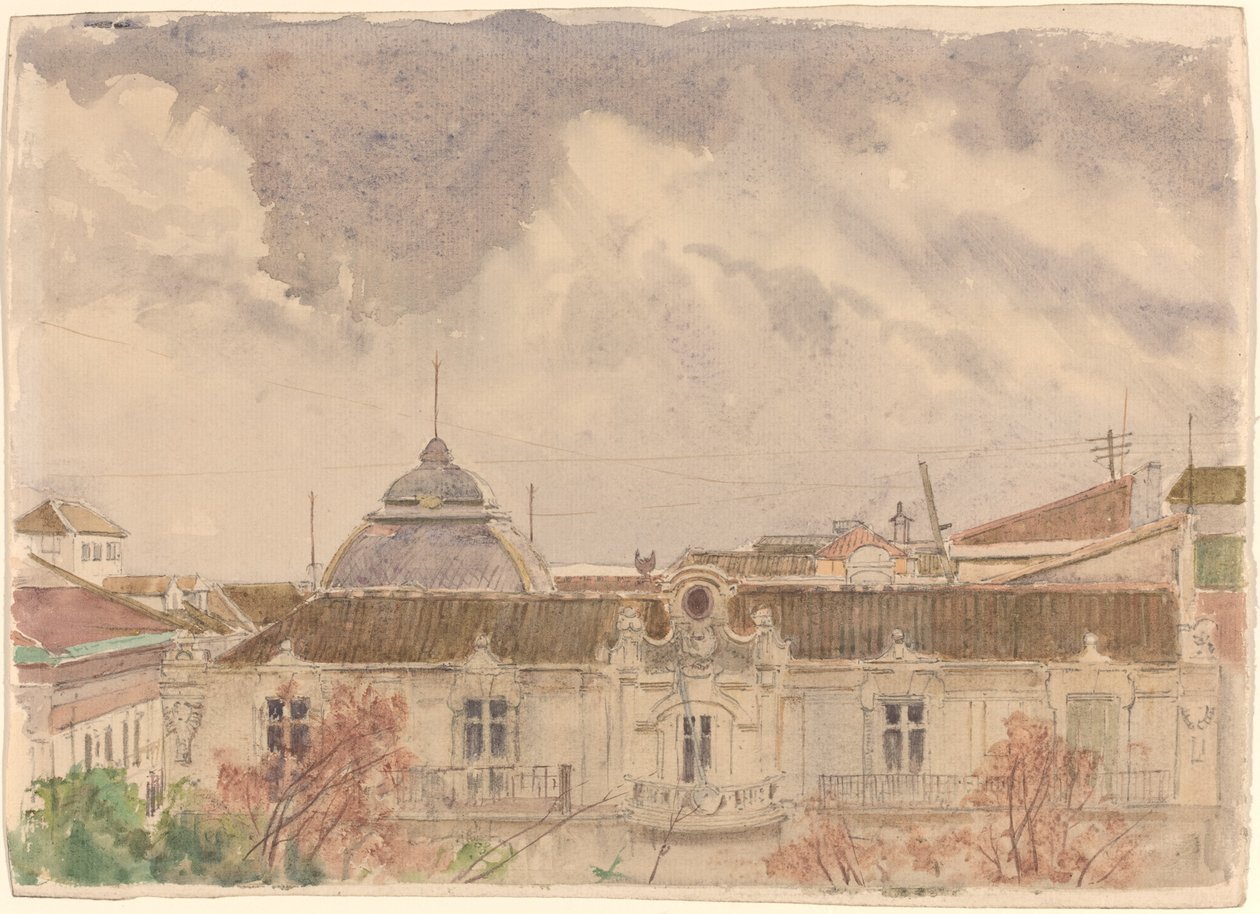 Belvedere-palatset, Wien av Rudolf von Alt