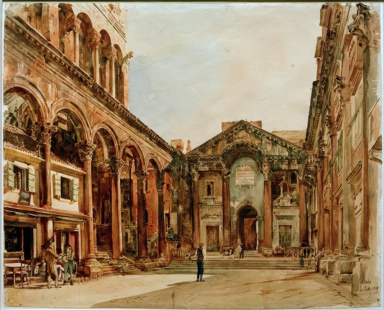 Diocletianus palats av Rudolf von Alt
