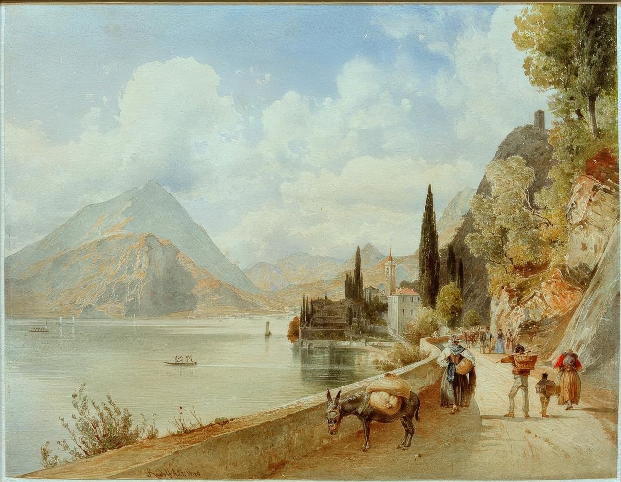 Varenna (Lombardiet, Italien). av Rudolf von Alt