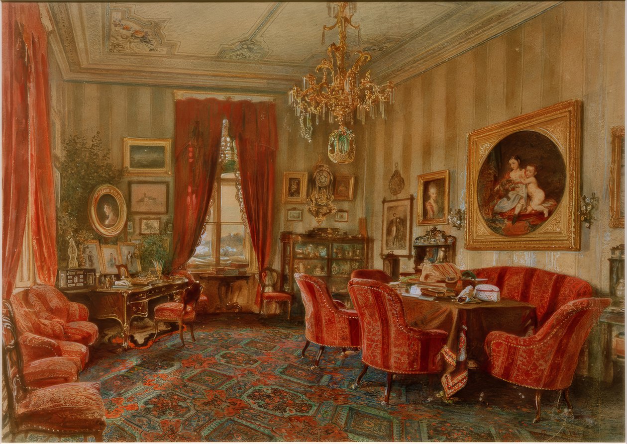 Wiens salong från Makart-perioden av Rudolf von Alt