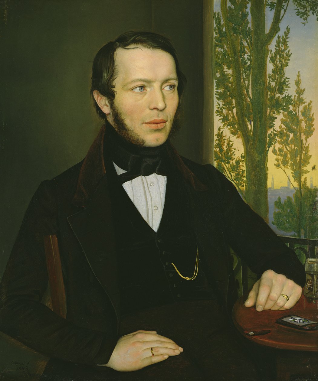 Adolph Wasmann (1807-53), 1843 (se 152287 för par) av Rudolph Friedrich Wasmann