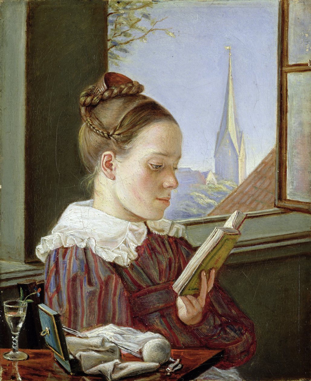 Minna Wasmann, konstnärens syster (1811-36), 1822 av Rudolph Friedrich Wasmann