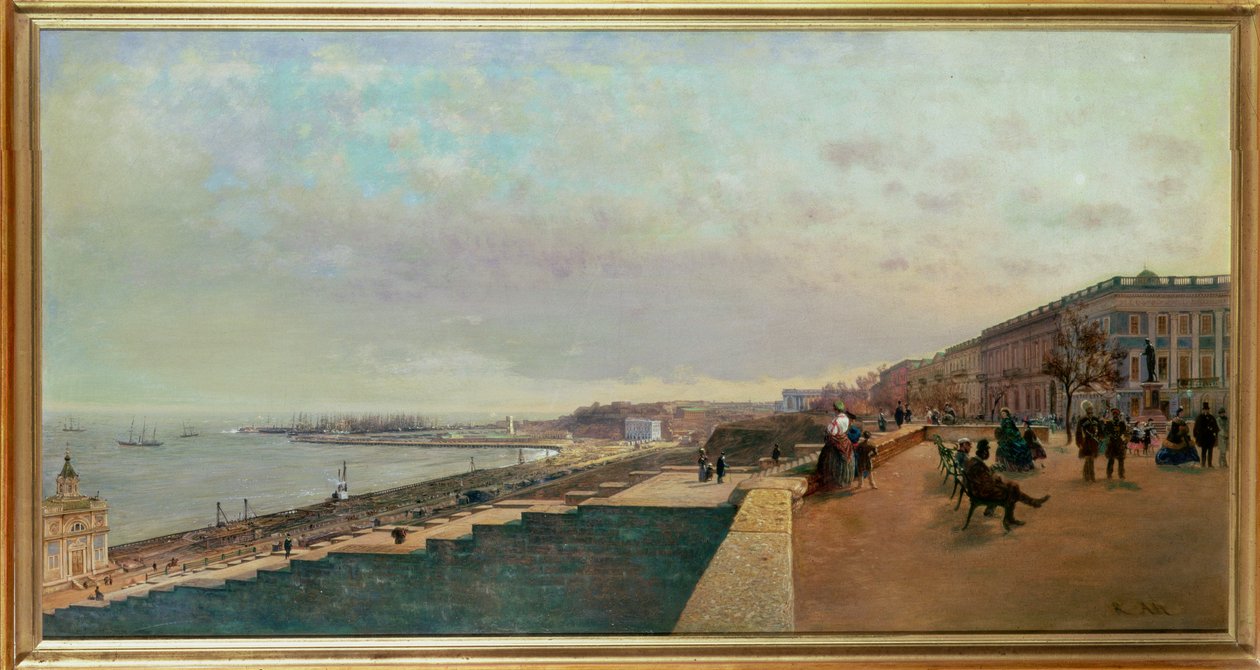 Utsikt över Odessa av Rudolf von Alt