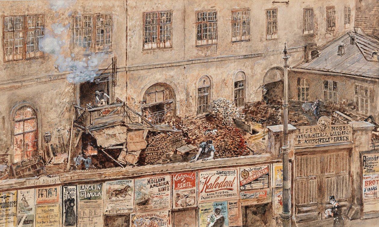 Järngjuteriet Kitschelt vid Skodagasse i Wien av Rudolf von Alt