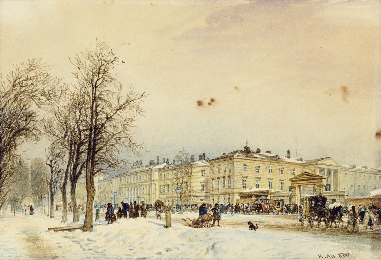 Norra stationen, Wien; Nordstationen, Wien, 1852 av Rudolf von Alt