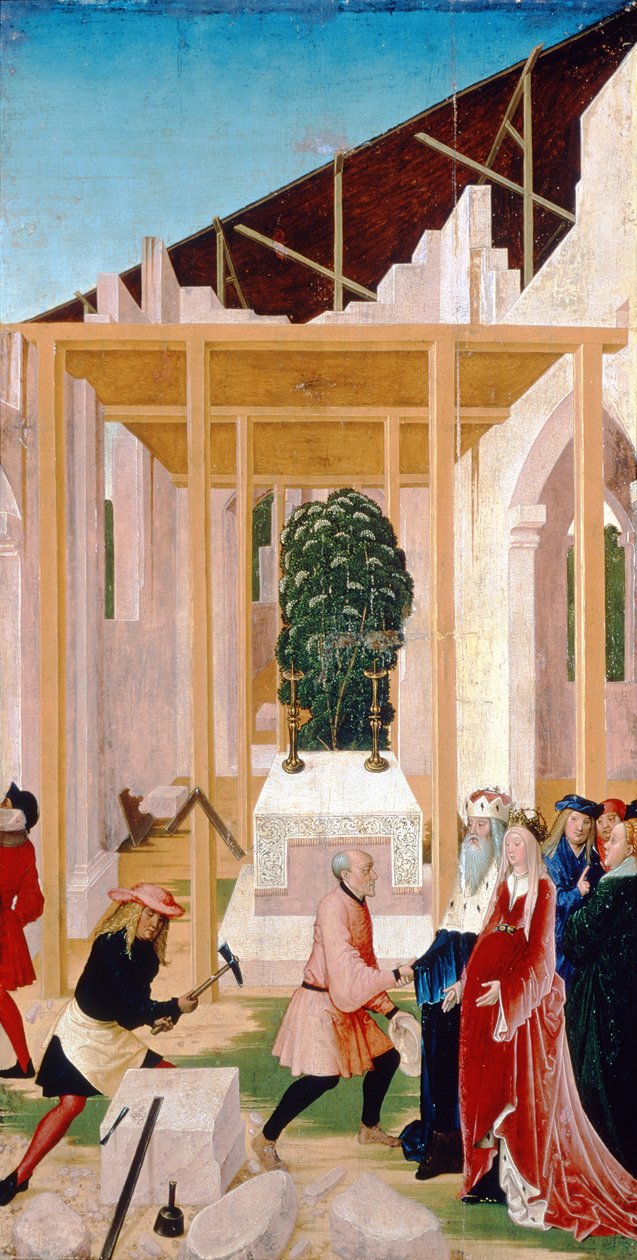 Scen från Legenden om St. Leopold, 1505 (tempera på panelen) av Rueland Frueauf
