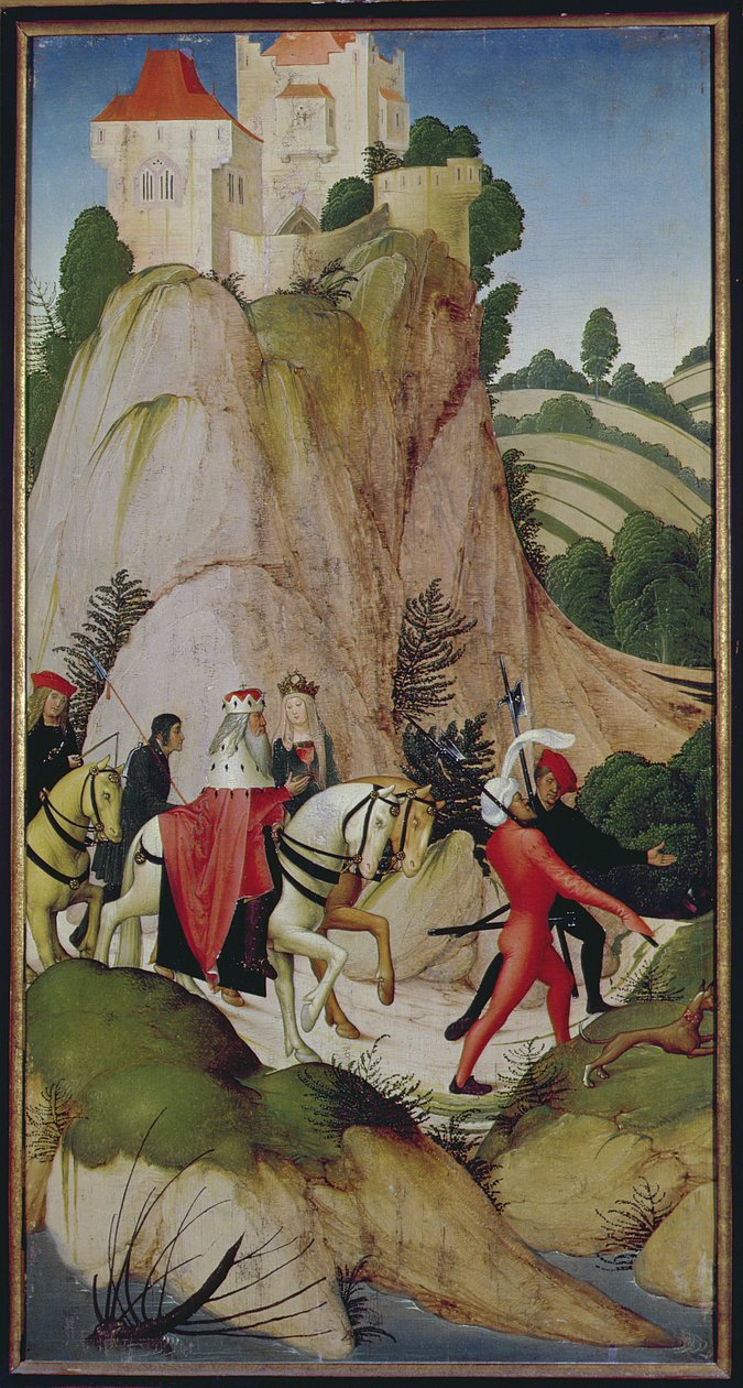 Scen från Legenden om St. Leopold, 1505 (tempera på panelen) av Rueland, the Younger Frueauf