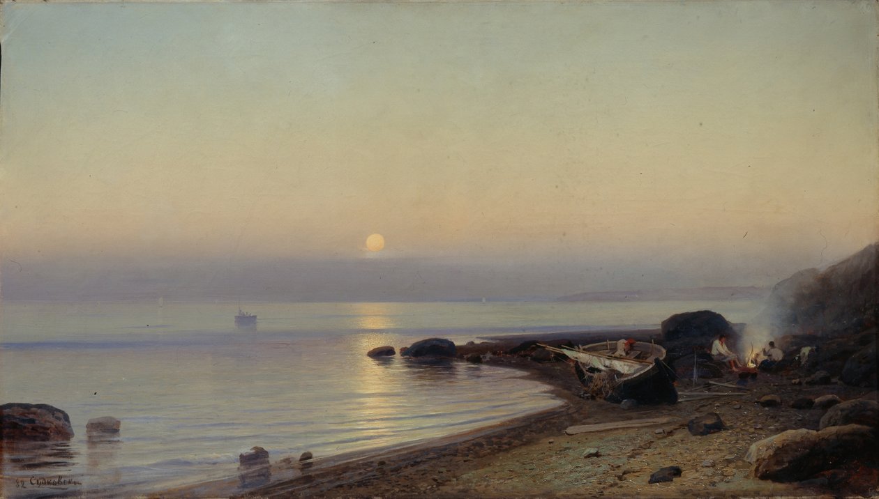 Vid havet, 1882 av Rufim Gavrilovich Sudkovsky