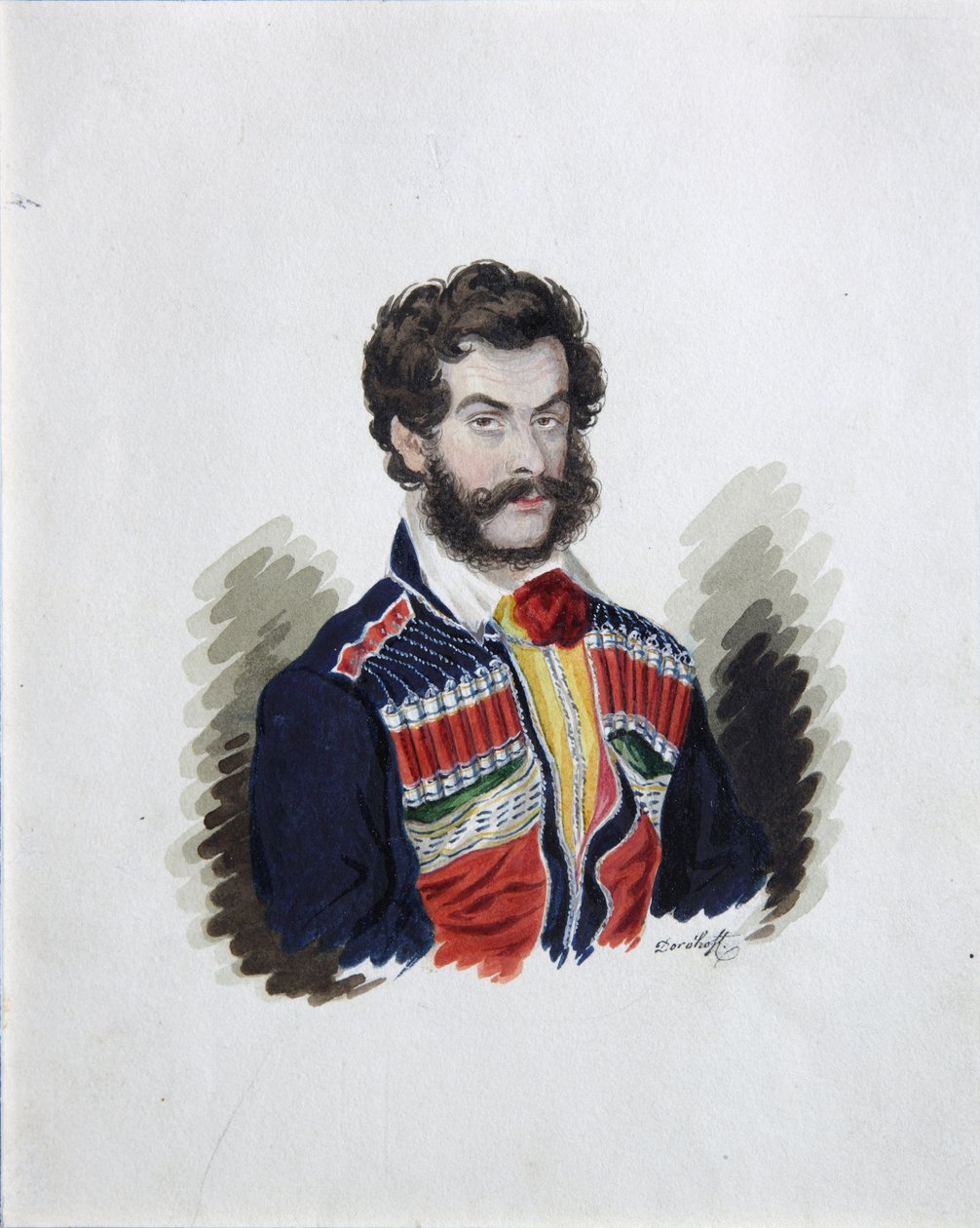 Porträtt av decembristgreve Zakhar Chernyshov 1796-1862, 1830-talet av Rufim Ivanovich Dorokhov