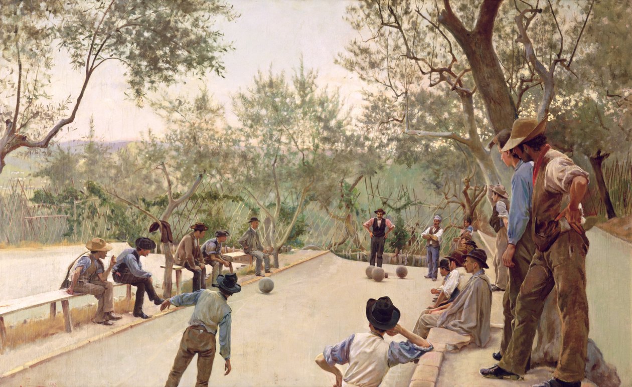 Boulespelarna, 1882 av Ruggero Focardi