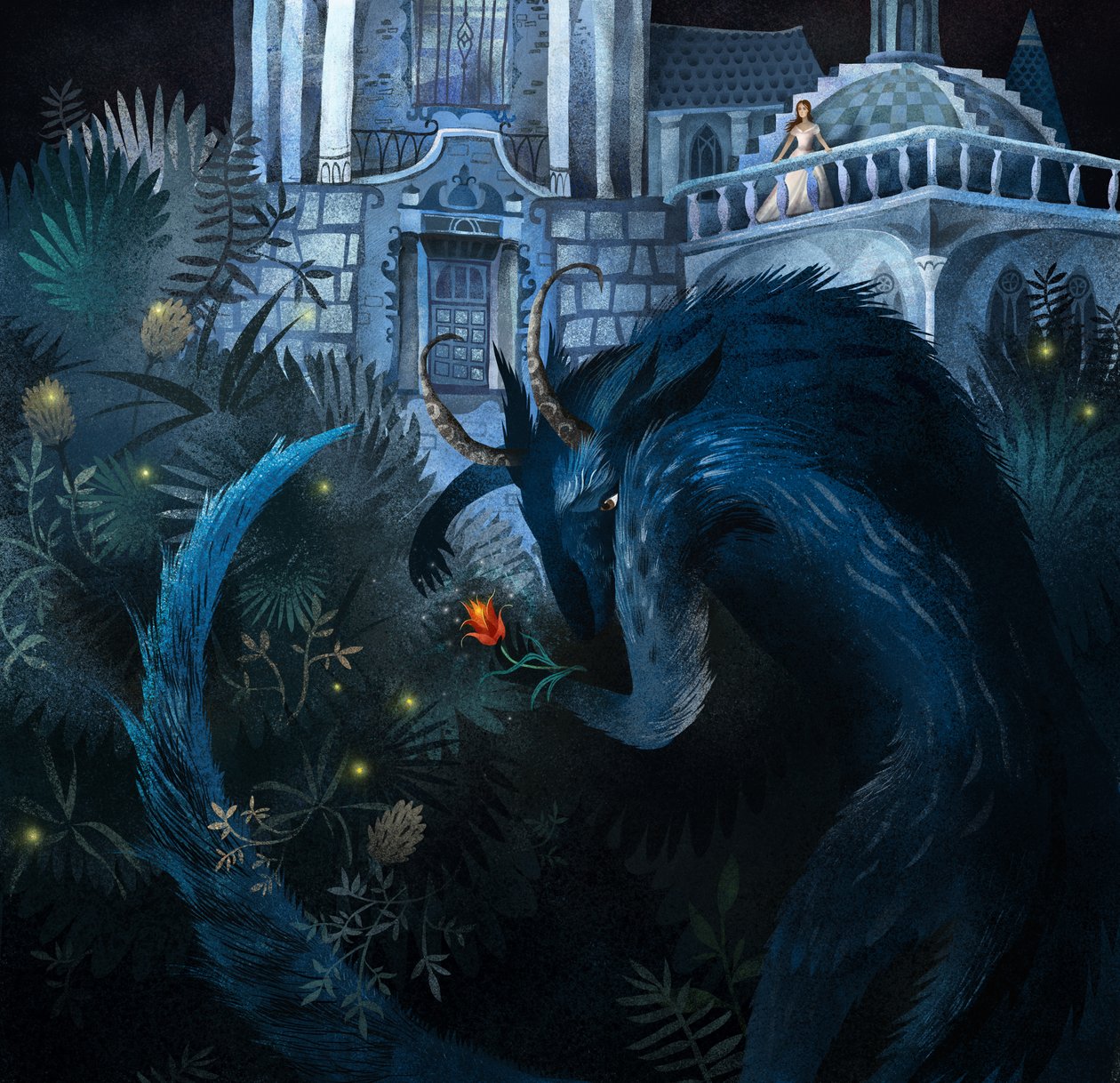 Beauty and the Beast, 2014 (blandade media) av Runa Anastasiya Rudaya