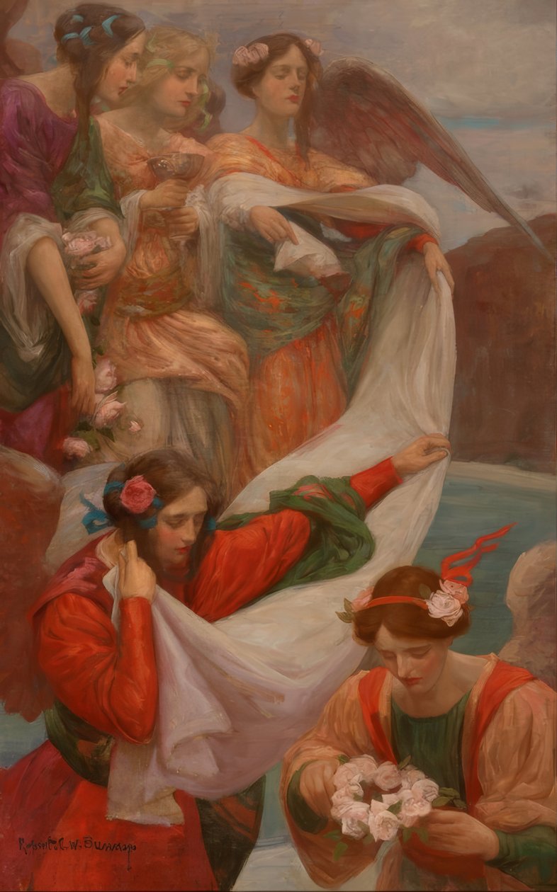 Nedstigande änglar av Rupert Bunny