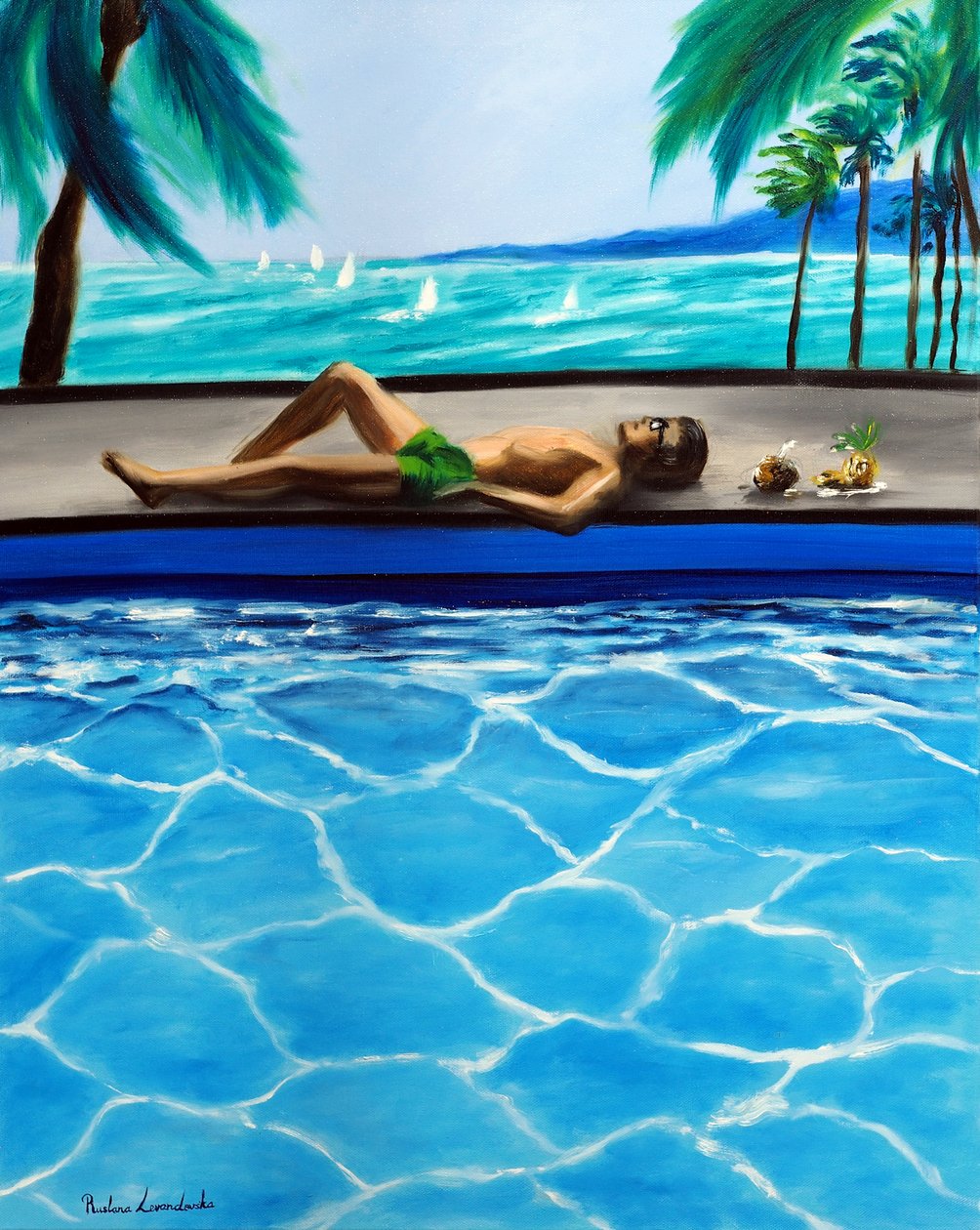 Endless Summer, 2025 (olja på duk) av Ruslana Levandovska