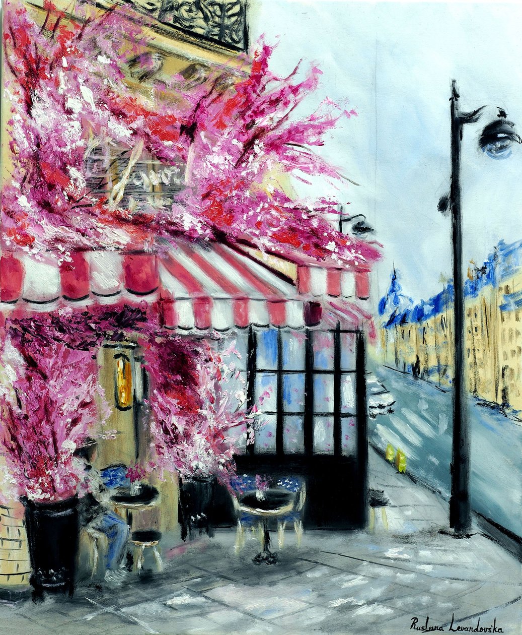 La Favorite Paris, 2022 (olja på duk) av Ruslana Levandovska