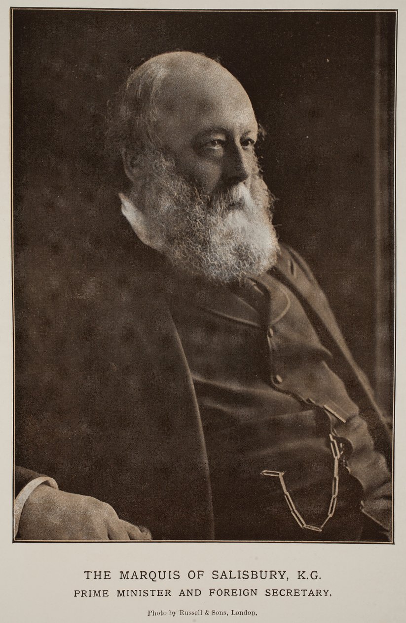Markisen av Salisbury, K. G. (sepiafoto) av Russell & Sons Photography
