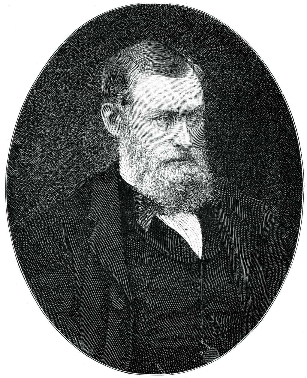 William Edward Forster, brittisk industriman från 1800-talet och liberala partiets statsman, 1900. av Russell and Sons