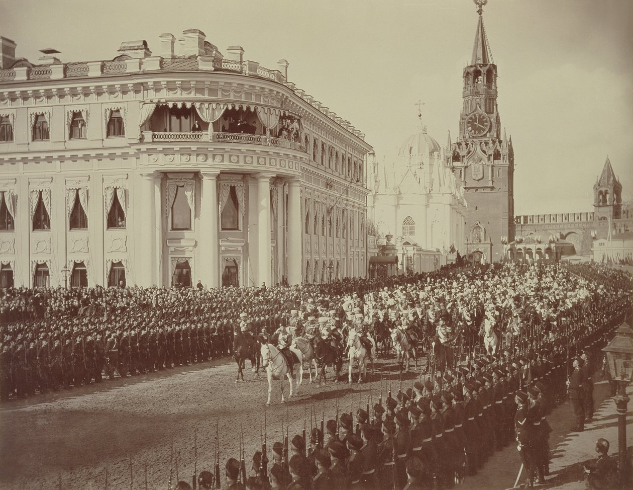 Tsar Nicholas (1868-1918) äktenskap med Alexandra (1872-1918) Moskva av Russian Photographer
