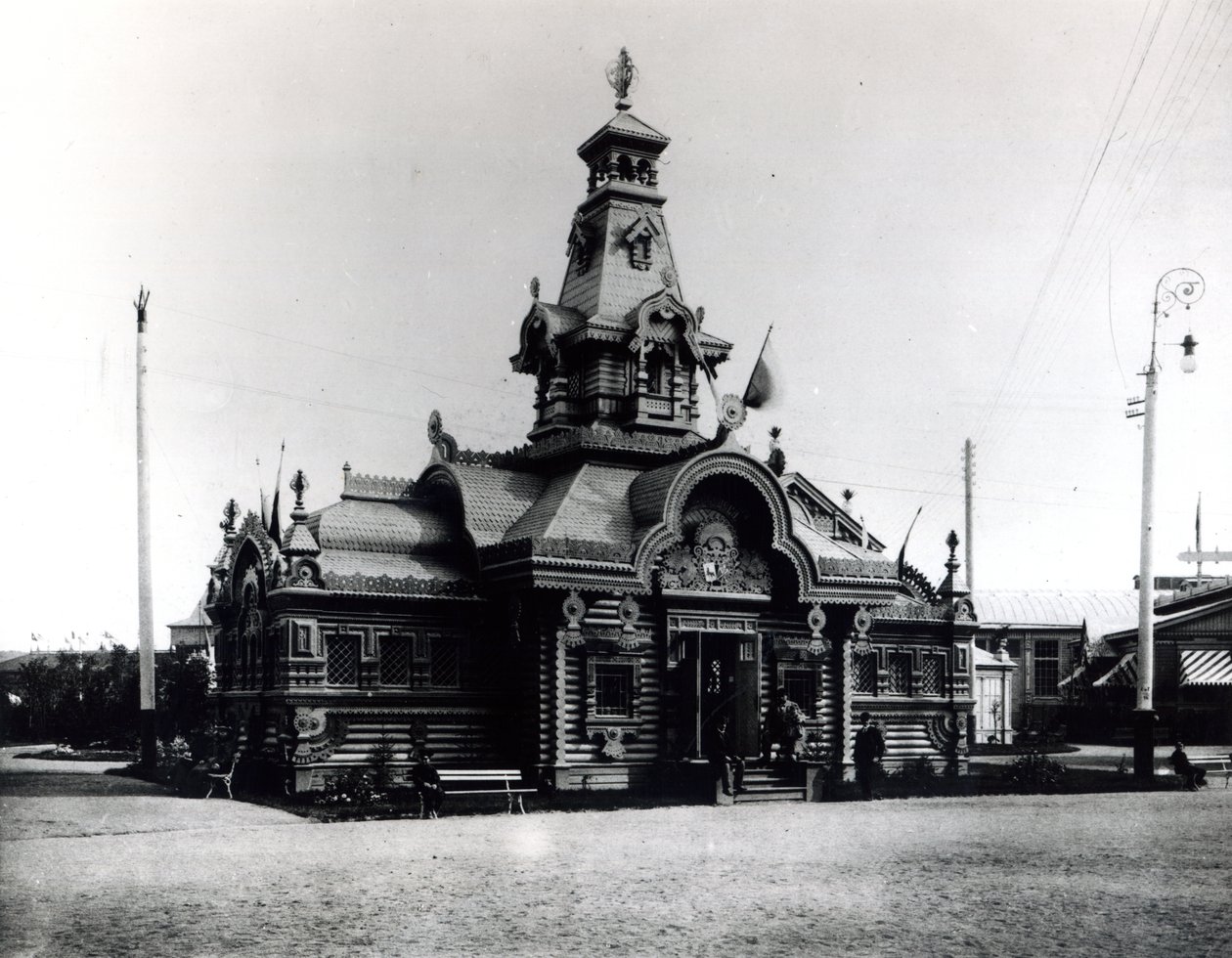 Paviljong på den allryska utställningen för industri och konst, Nizhny Novgorod, 1896 av Russian Photographer