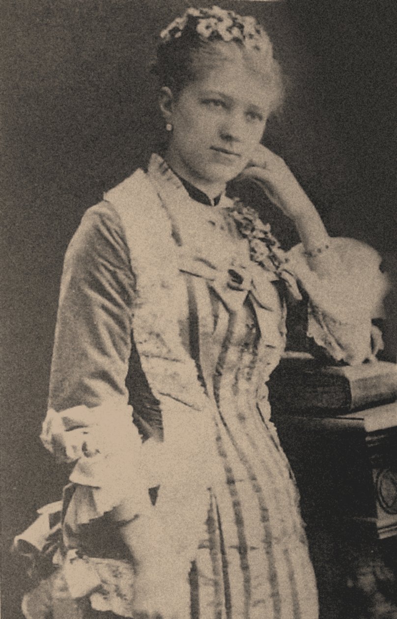 Polina Karpakova, den första Odette-Odile, c.1875 av Russian Photographer