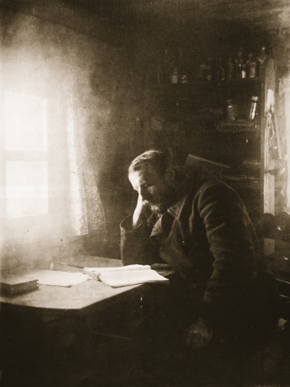 Politisk exil i Sibirien, 1890-talet (sepiafoto) av Russian Photographer