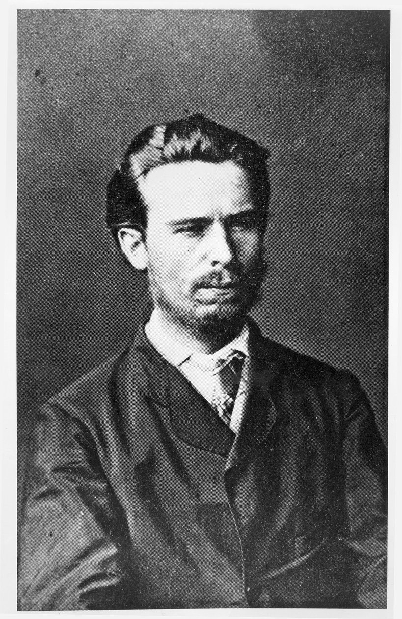 Porträtt av Sergei Nechaev (1847-82) av Russian Photographer