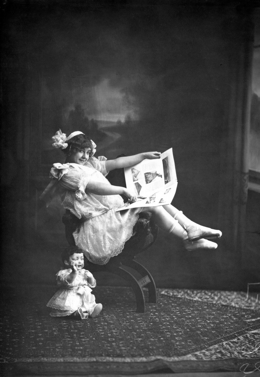 Porträtt av en skådespelerska av Russian Photographer