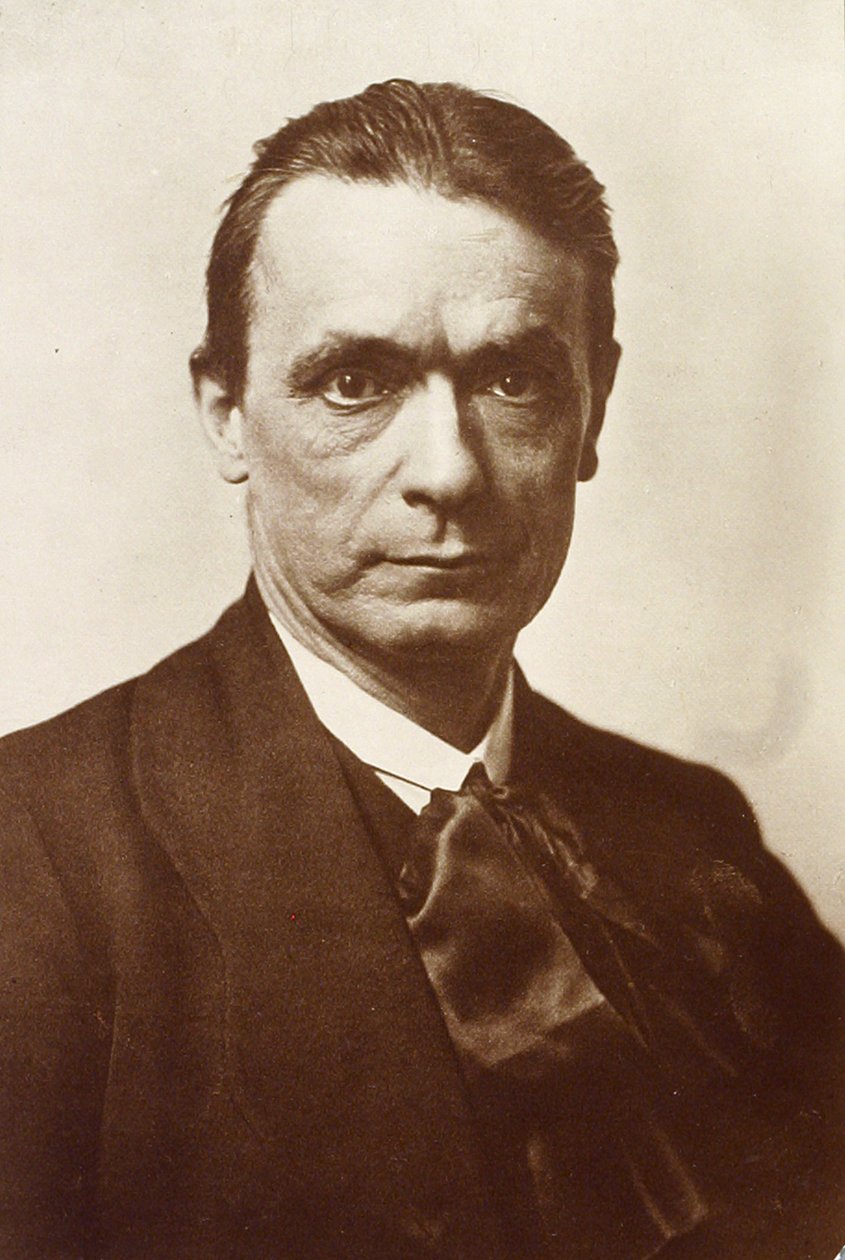 Porträtt av filosofen och esoterikern Rudolf Steiner av Russian Photographer