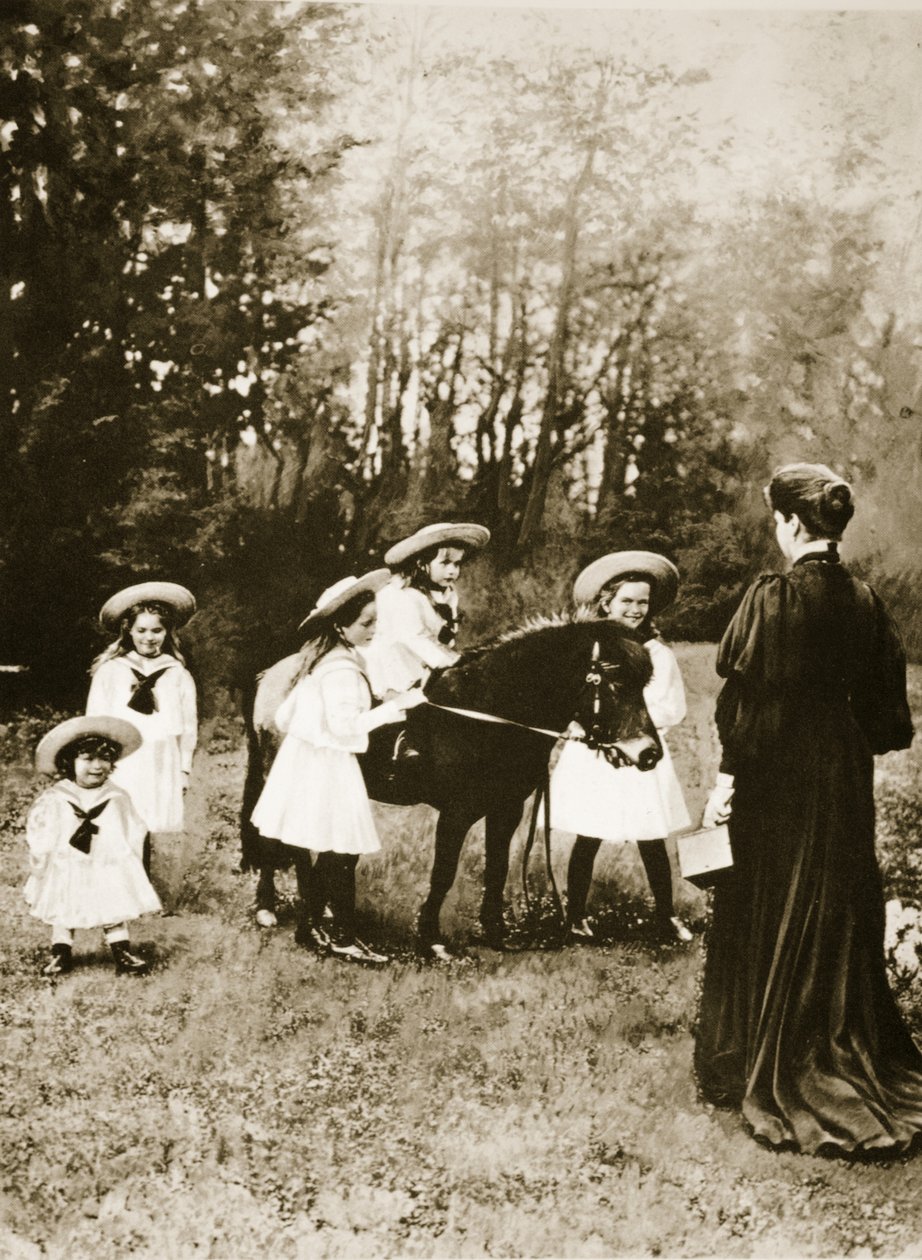 Den ryska kungafamiljen (sepiafoto) av Russian Photographer
