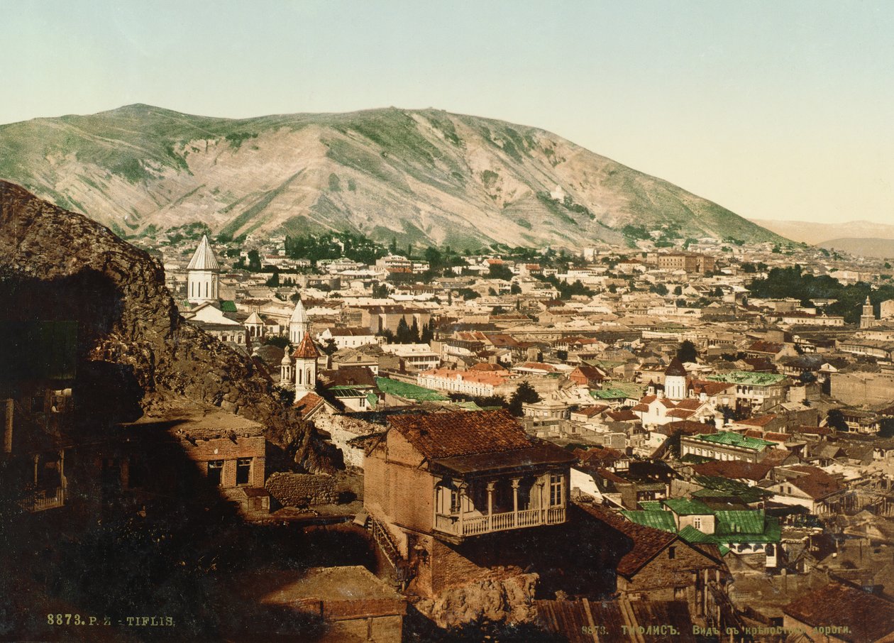 Vintage vykort från Tbilisi, 1890-talet av Russian Photographer