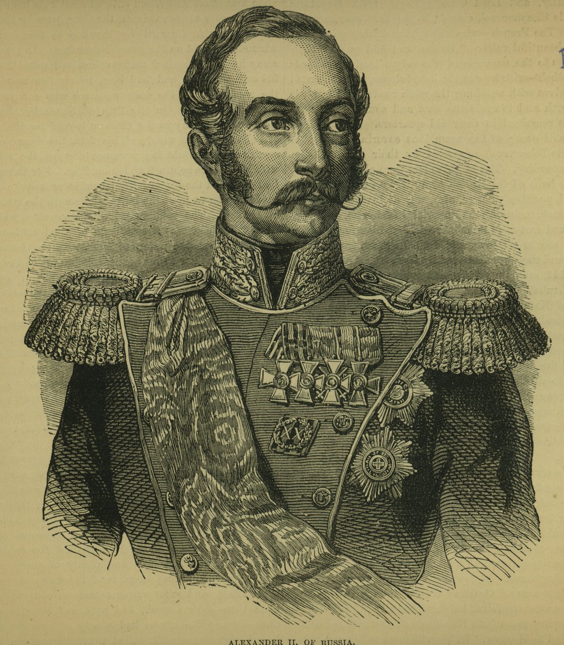 Alexander II (1818-81) av Ryssland av Russian School