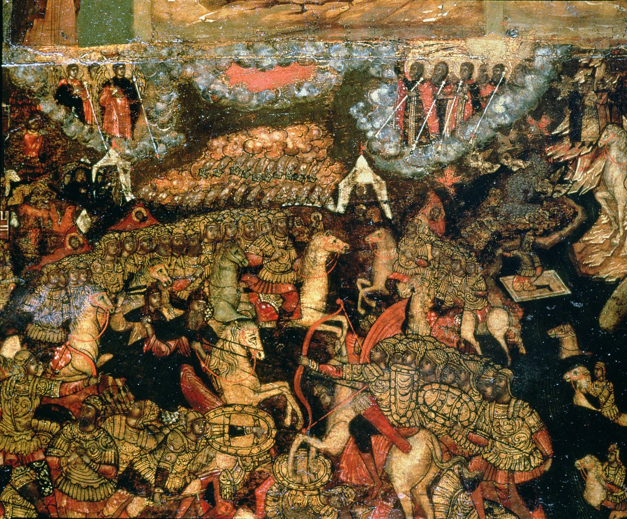 Strid mellan de ryska och tatariska trupperna 1380, 1640-talet av Russian School