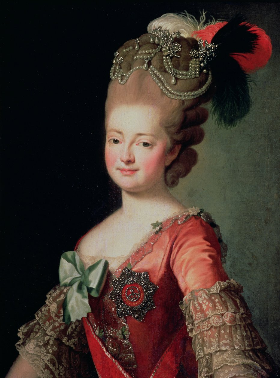 Porträtt av Maria Fyodorovna (1759-1828) av Russian School