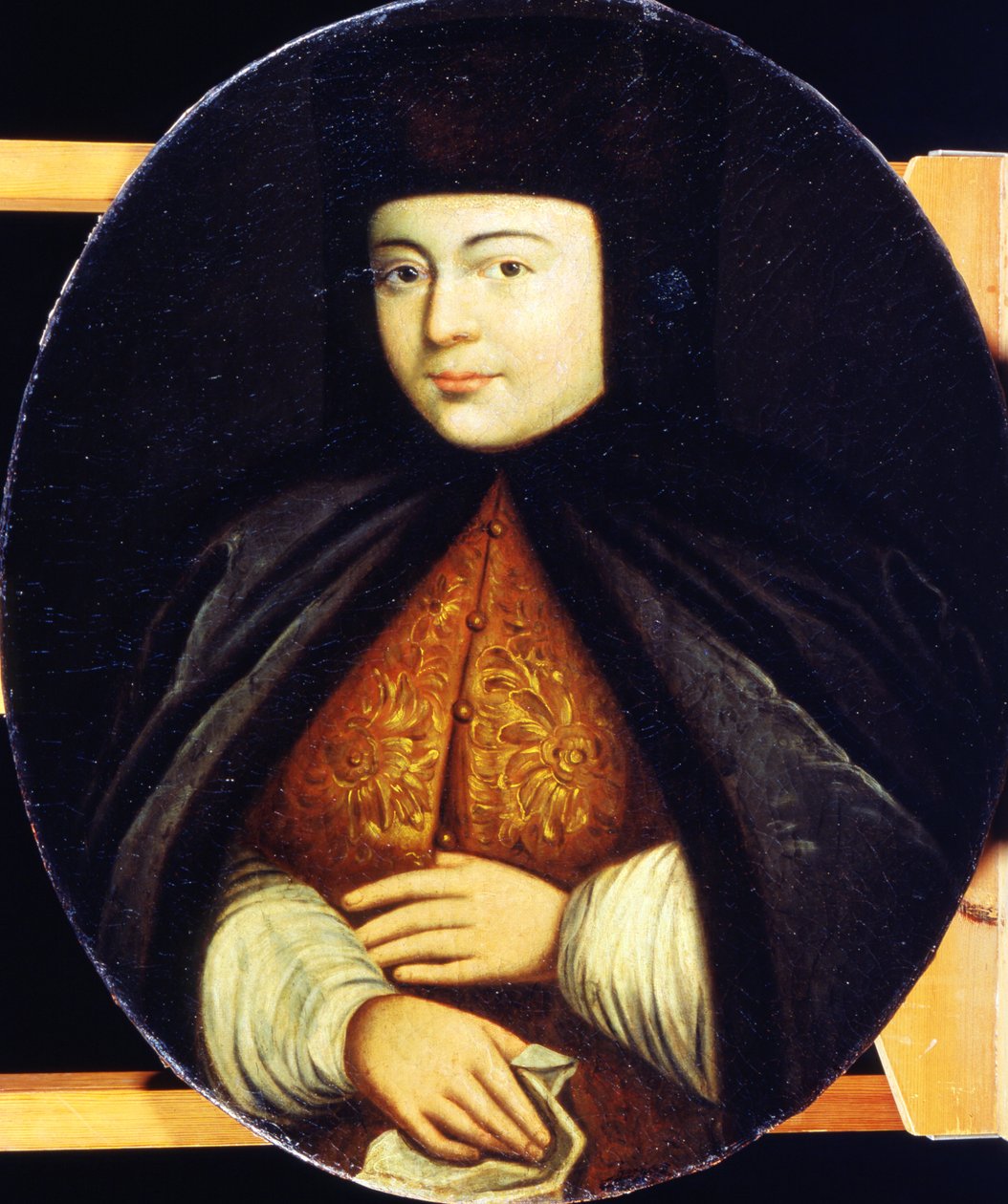 Porträtt av Natalia Kirillovna Naryshkina (1651-94) av Russian School