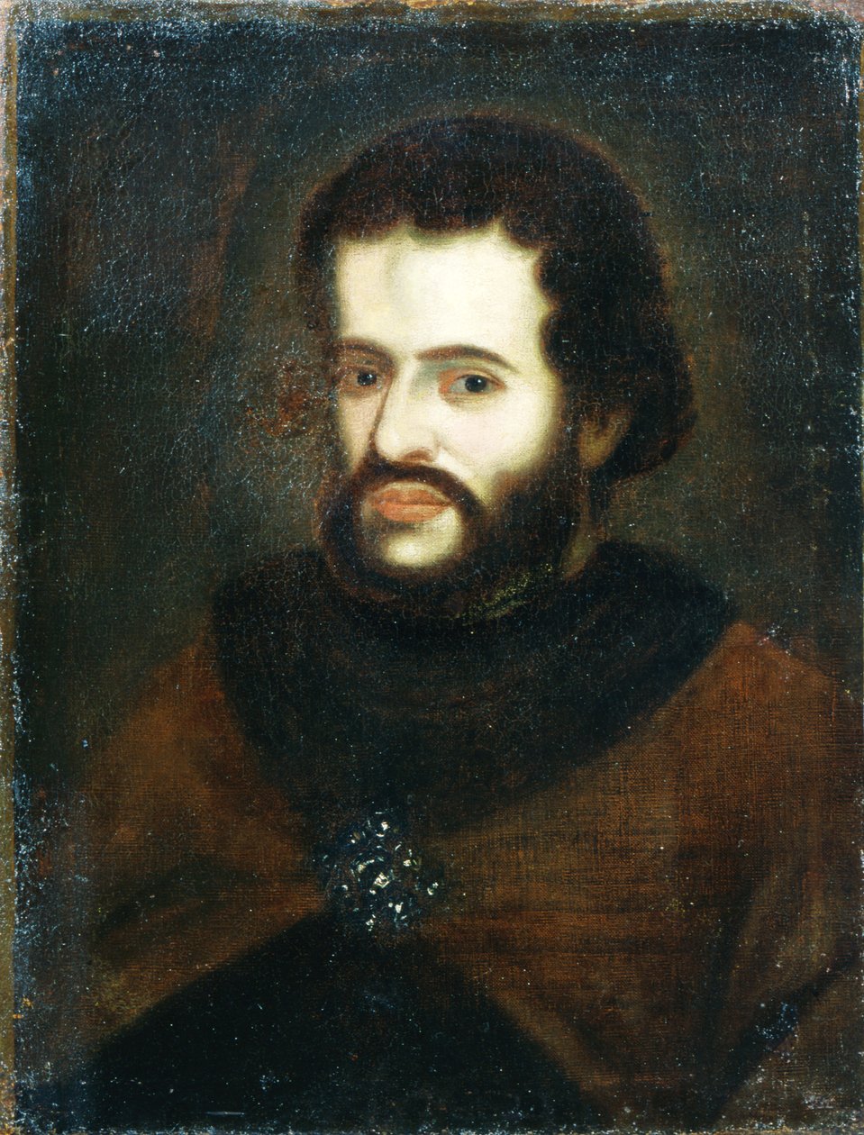 Porträtt av tsar Ivan den V Aleksijevitj (1666-96) av Russian School