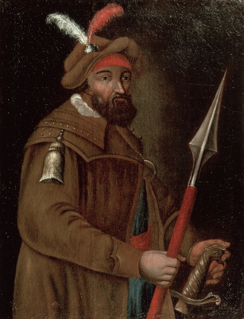 Portret af Ermak Timofeevich (hus 15845), 1700-50 av Russian School