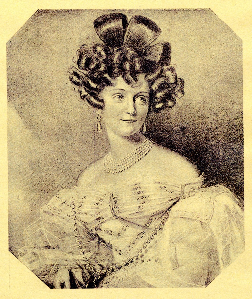 Prinsessan Carolyne zu Sayn-Wittgenstein, ca 1840 av Russian School
