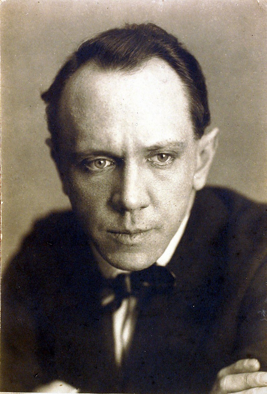 Porträtt av skådespelaren, regissören och författaren Mikhail Aleksandrovich Chekhov (1891-1955) av Russian Photographer