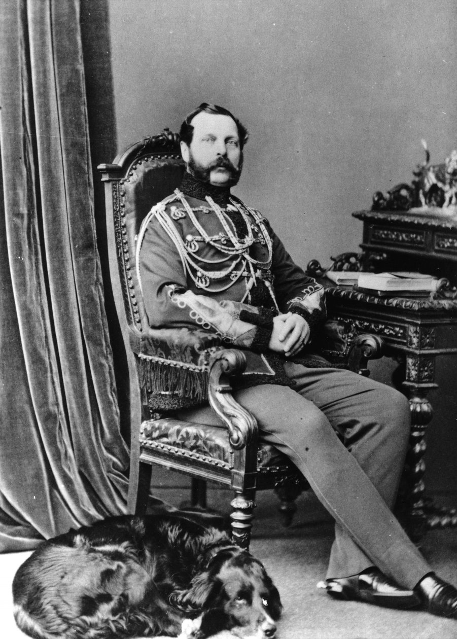 Porträtt av kejsar Alexander II av Ryssland av Russian Photographer