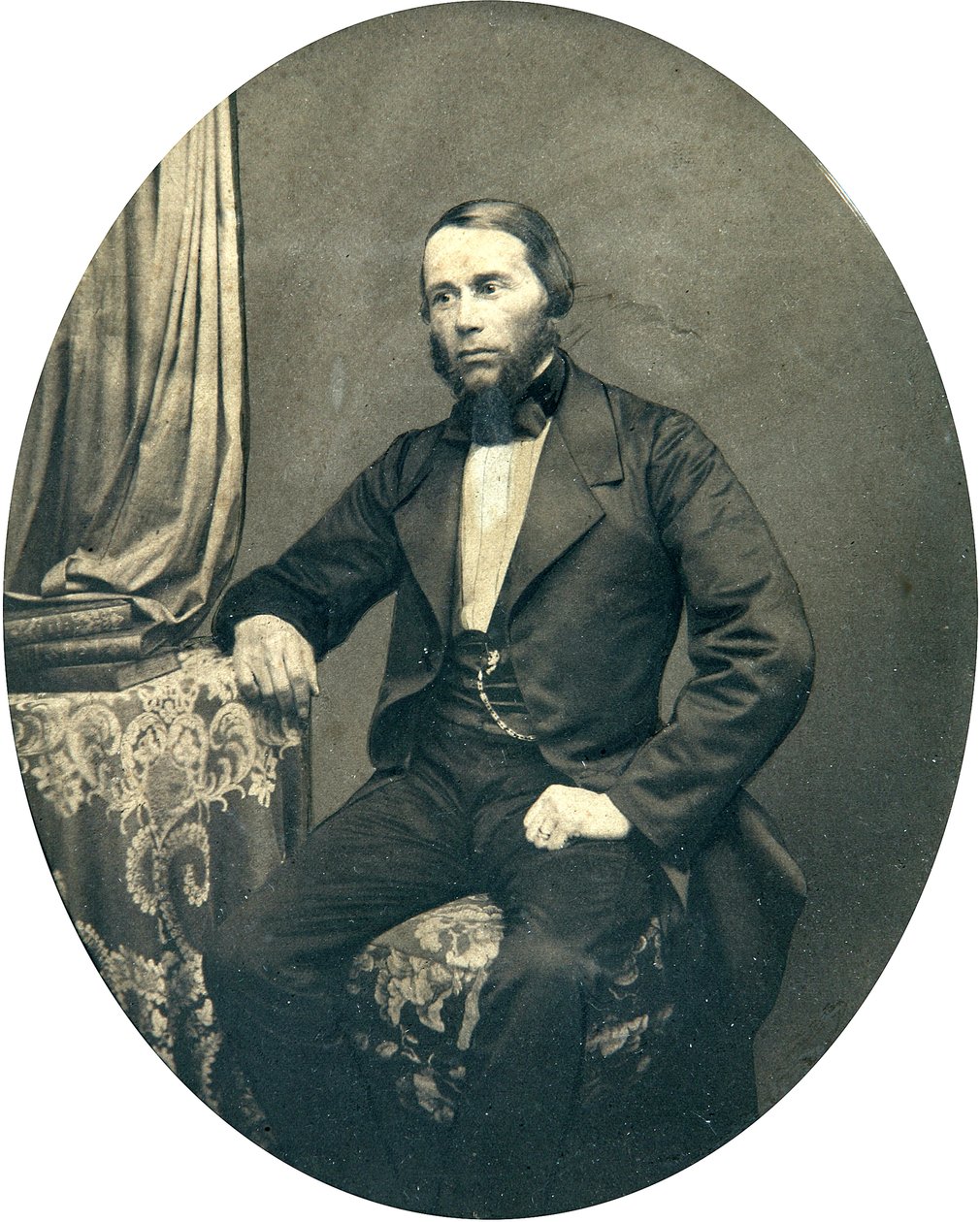 Porträtt av filologen och lingvisten Yakov K. Groth (1812-1893). Albumin foto av Russian Photographer