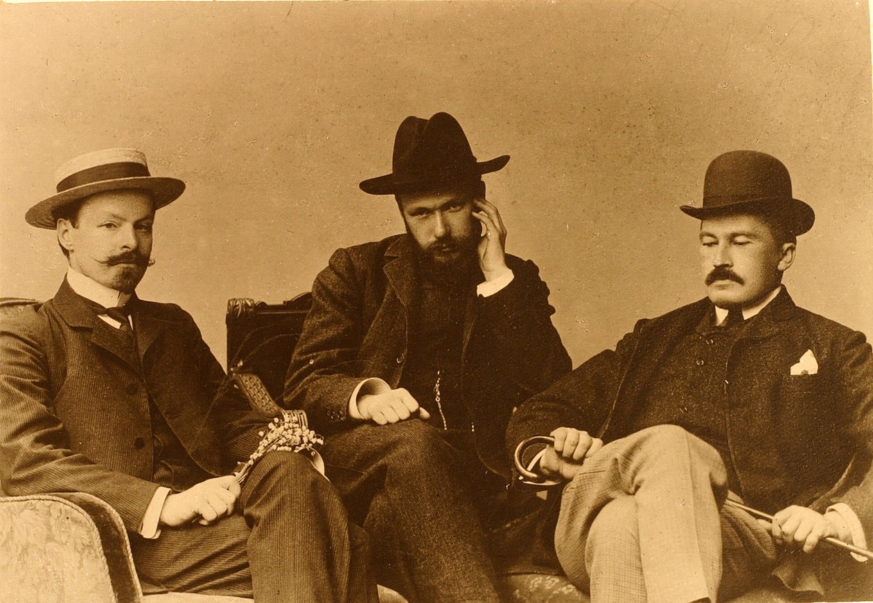 Poeterna Konstantin Dmitrijevitj Balmont (Constantin Dmitrievitch Balmont) av Russian Photographer