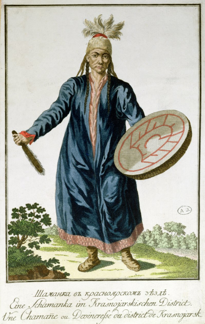 En shaman från Krasnoiarsk, 1700-talet av Russian School