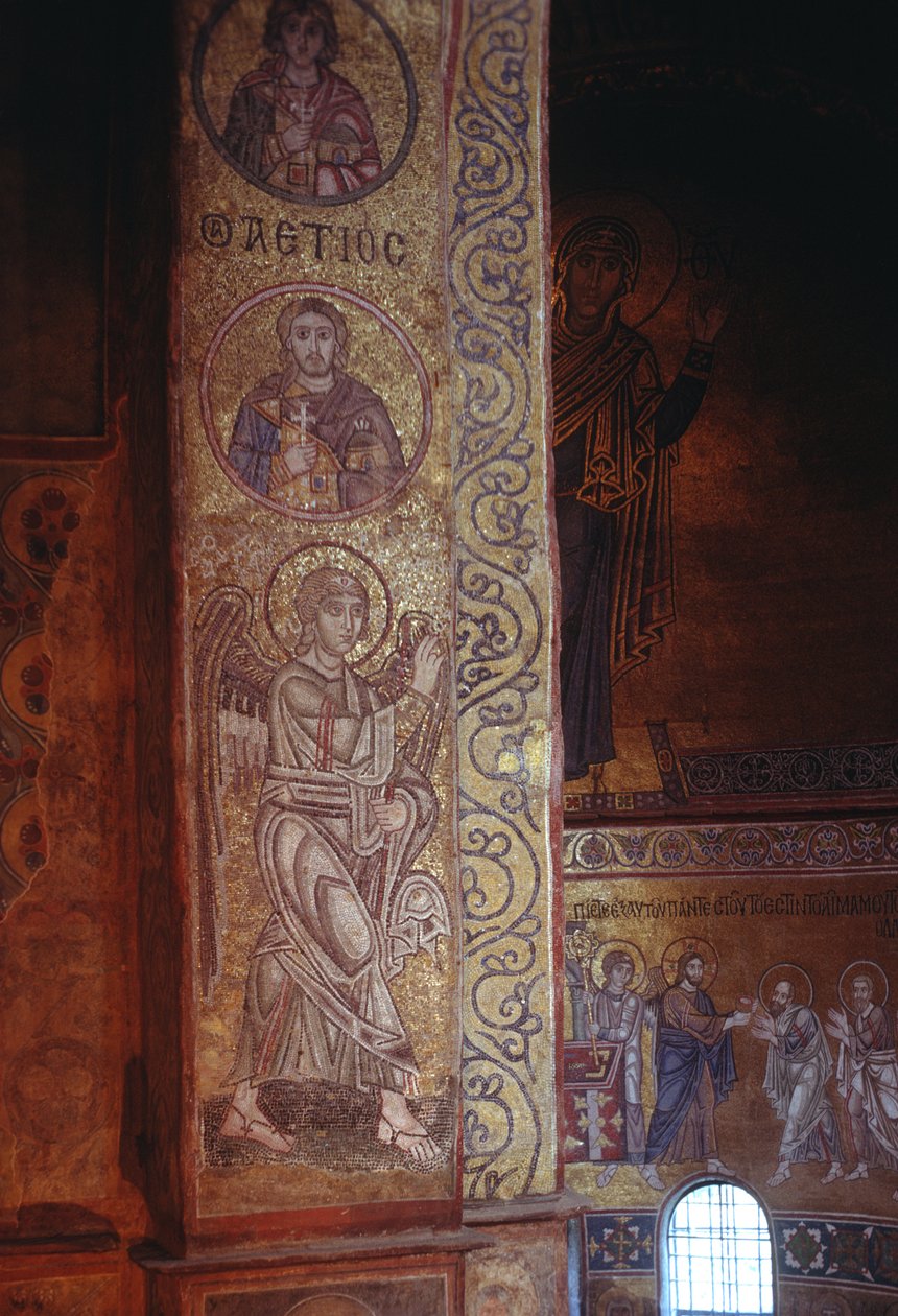 Ärkeängeln Gabriel (mosaik) av Russian School