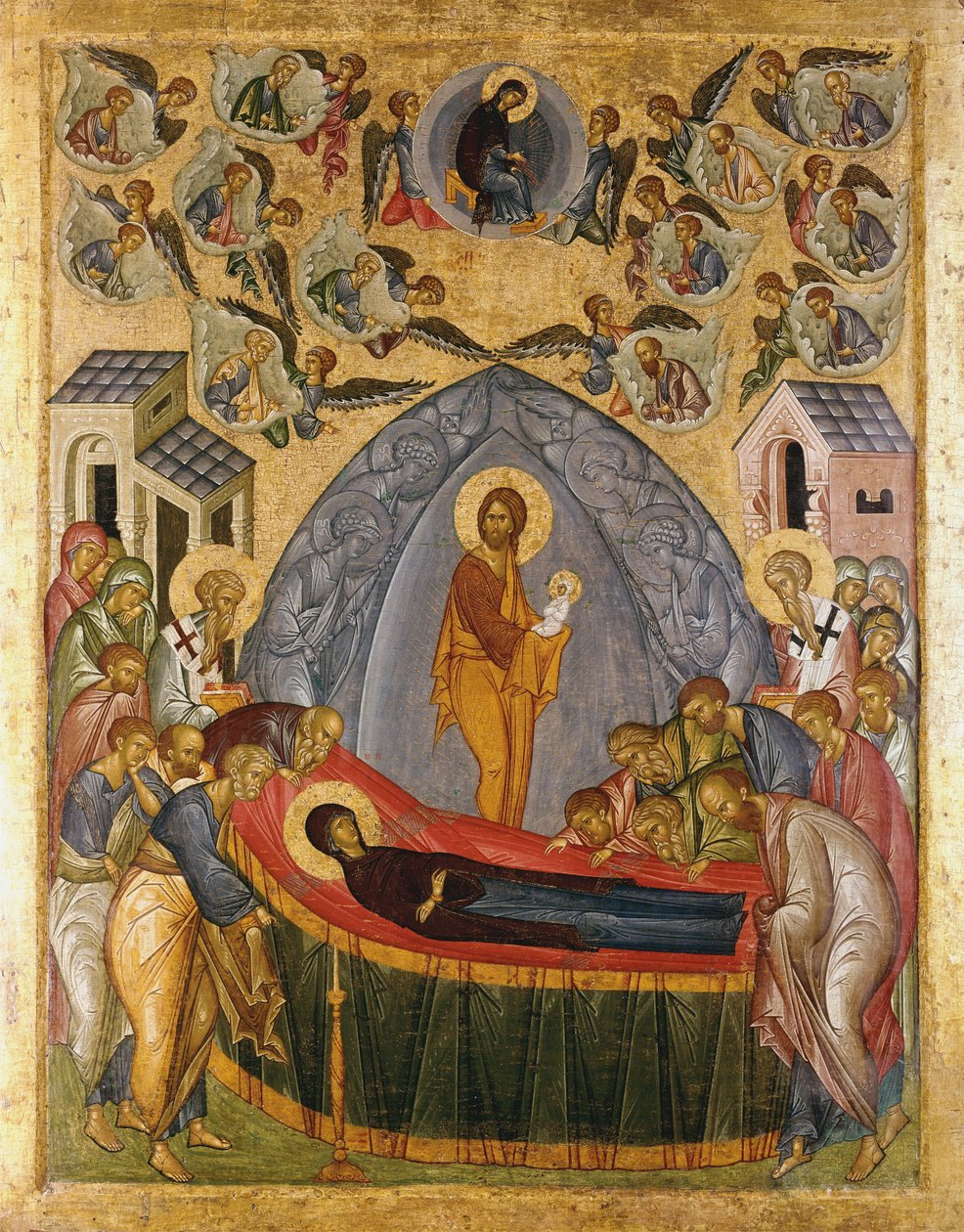 Guds moders sovsal, 1500-25 av Russian School