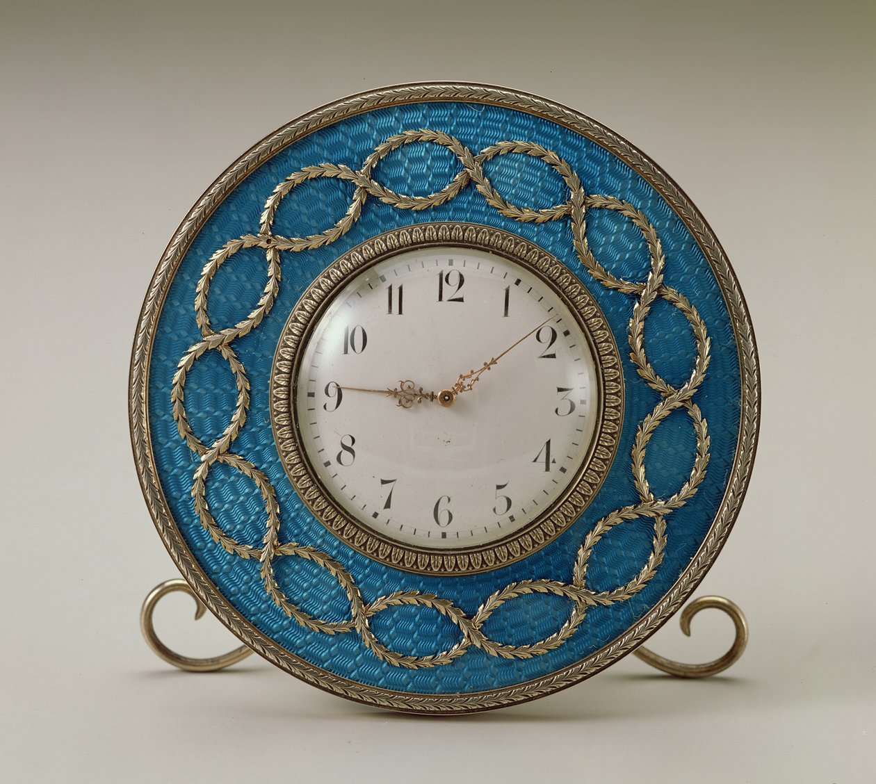 Faberge klocka, ca 1890 (förgylld och emalj) av Russian School