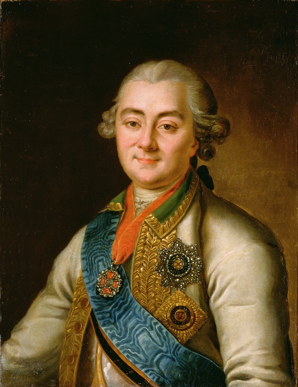 Porträtt av greve Alexei Grigorievich Orlov (1737-1808) av Russian School