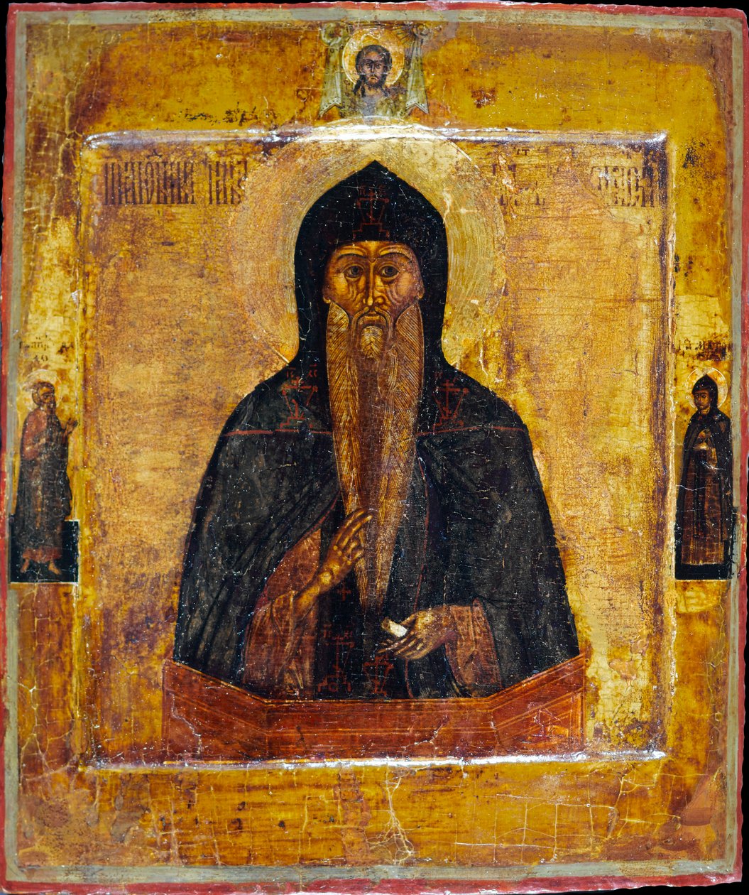 Ärevördiga Nikita Stylites av Pereyaslavl. av Russian icon.