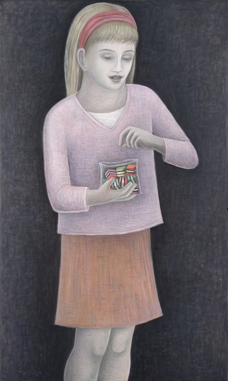 Ung flicka med godis, 2007 av Ruth Addinall