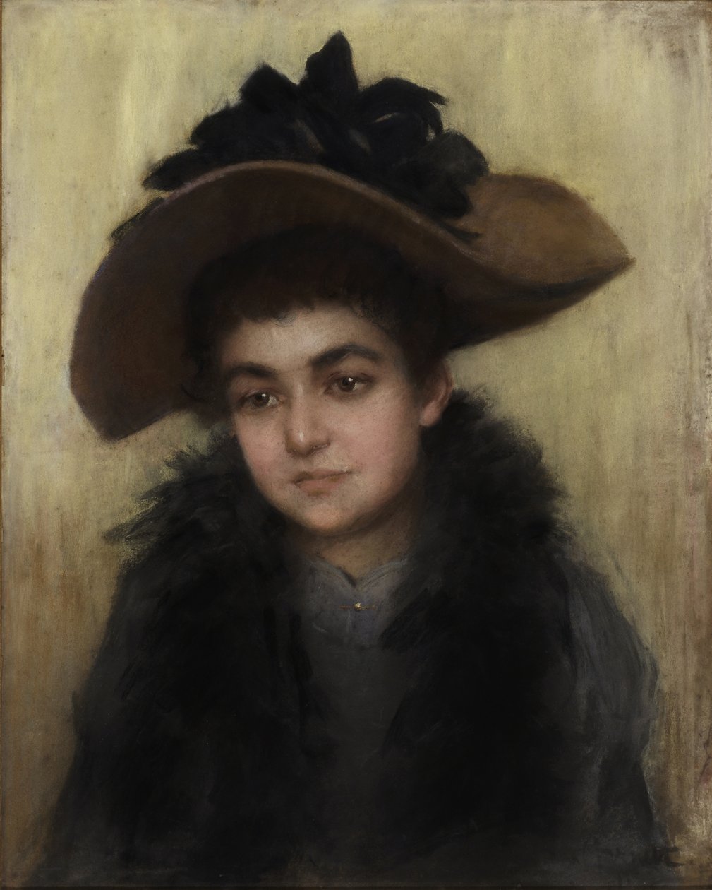 Miss Violet Armstrong, ca 1910 (pastell) av Ruth Garrett