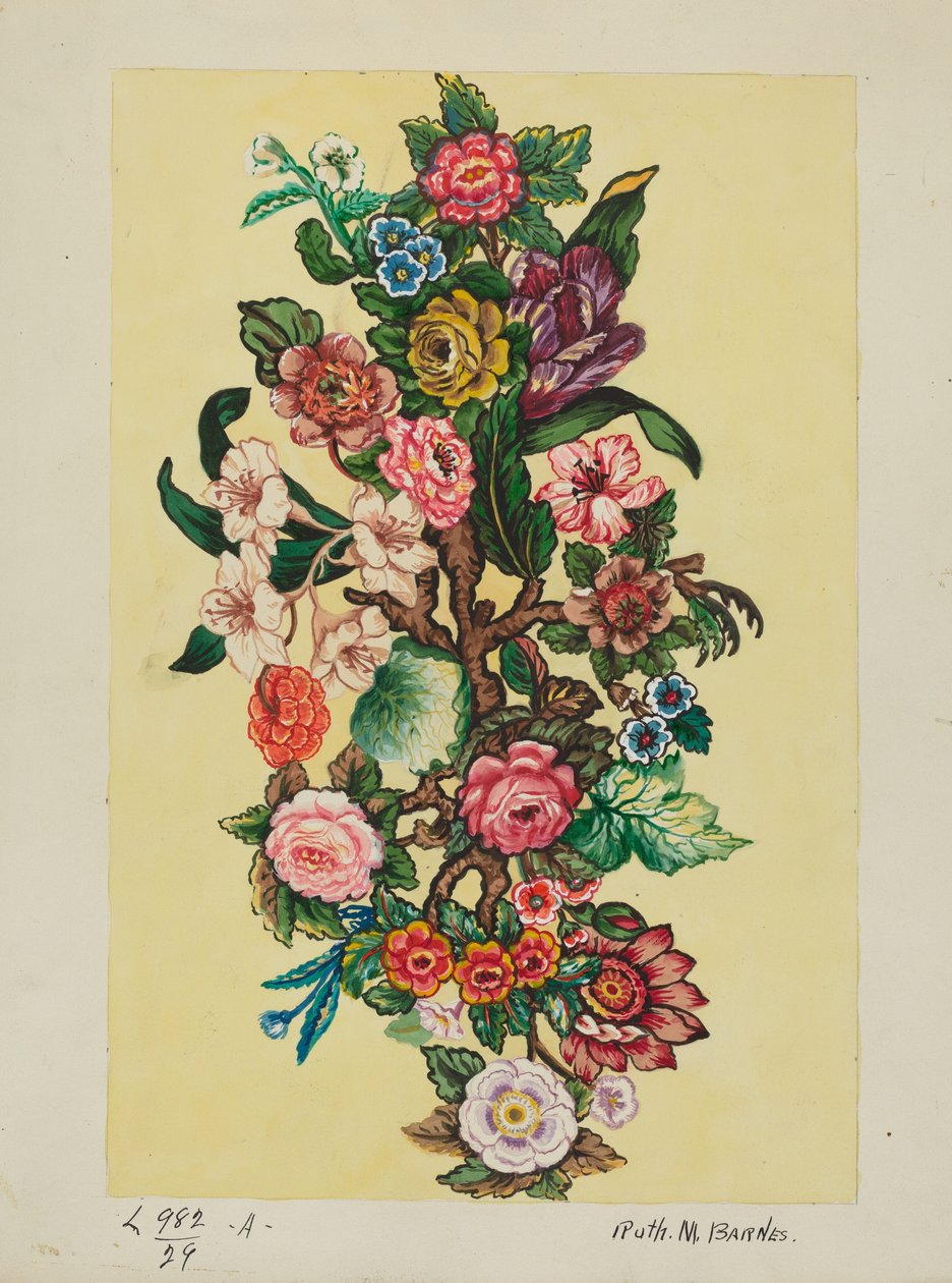 Täcke, c. 1936. av Ruth M Barnes