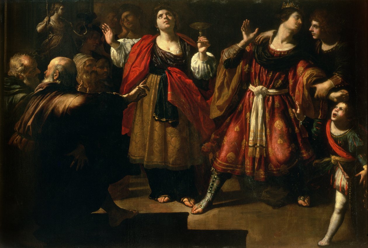 Masinissa (238-149 f.Kr.) och Sophonisba (d.c.204 f.Kr.) 1624-25 av Rutilio Manetti